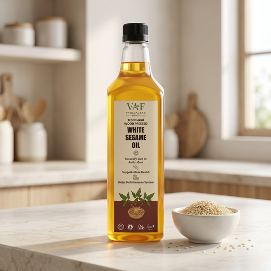 Wood Pressed White Sesame Oil