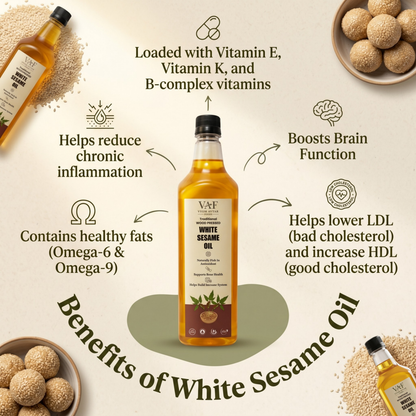 Wood Pressed White Sesame Oil