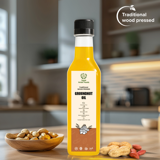 Wood Pressed GroundNut Oil