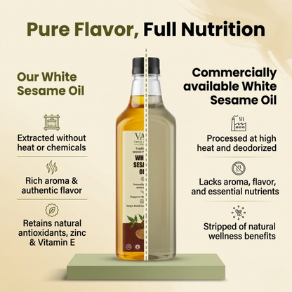 Wood Pressed White Sesame Oil