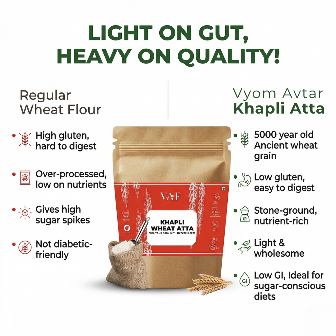 Cold Pressed Khapli Wheat Atta