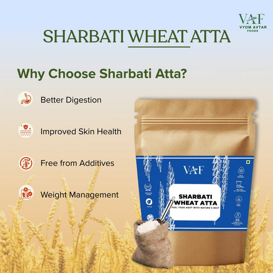 Cold Pressed Sharbati Wheat Atta